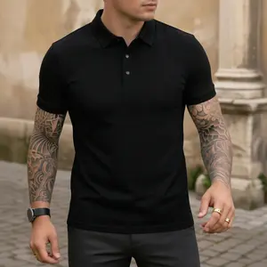 Mens Short Sleeve Polo Shirt Multiple Colors Cooling Lightweight Breathable Casual Summer Top