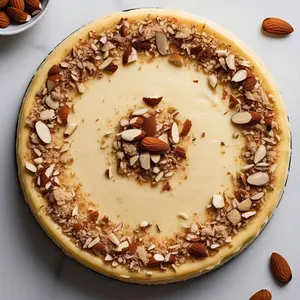 Andy Anand Sugar-Free Almond Cheesecake, 9-Inch, 2 lb – Diabetic-Friendly, Real California Cream Cheese, No Preservatives, Birthday Gift