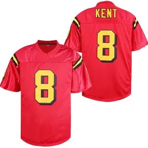 Football jersey #8 men's movie jersey, mesh breathable, embroidered with numbers and letters, suitable for football enthusiasts