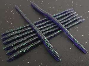 Sapper Baits 7" Infiltrator Worm- Junebug Assault- Junebug with Green Flake