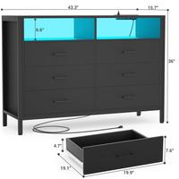 Black-6 Drawers