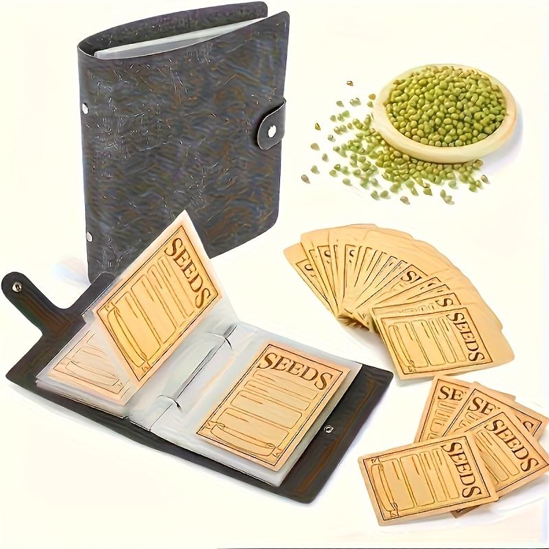 50 Pack Self-Sealing Seed Envelopes - Garden Seed Storage Organizer Binder, Seed Packet Organizer with Seed Saver Pouches for Flower Vegetable Seeds