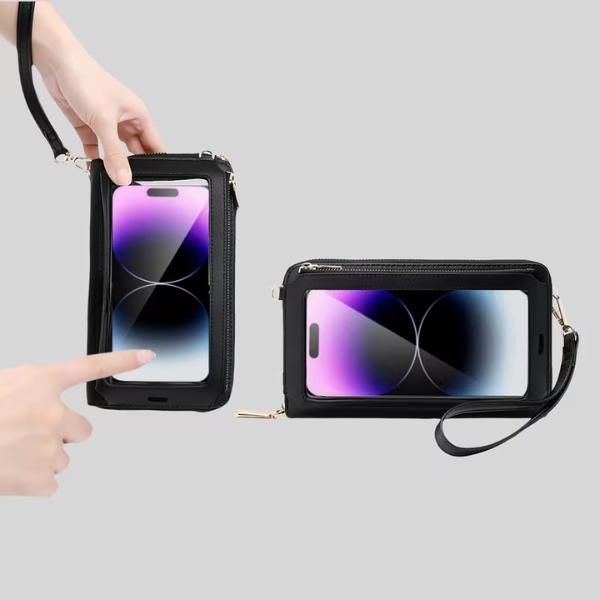 Women’s Anti-Theft Crossbody Phone Bag with Touch Screen Pocket Mini Shoulder Wallet for Travel & Daily Use