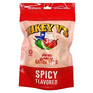 Mikey V’s Gator Toes- Crispy Fried Spicy Flavored Garlic Snack