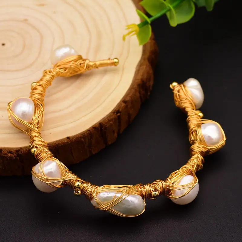 Baroque Pearl Bracelet Style Five