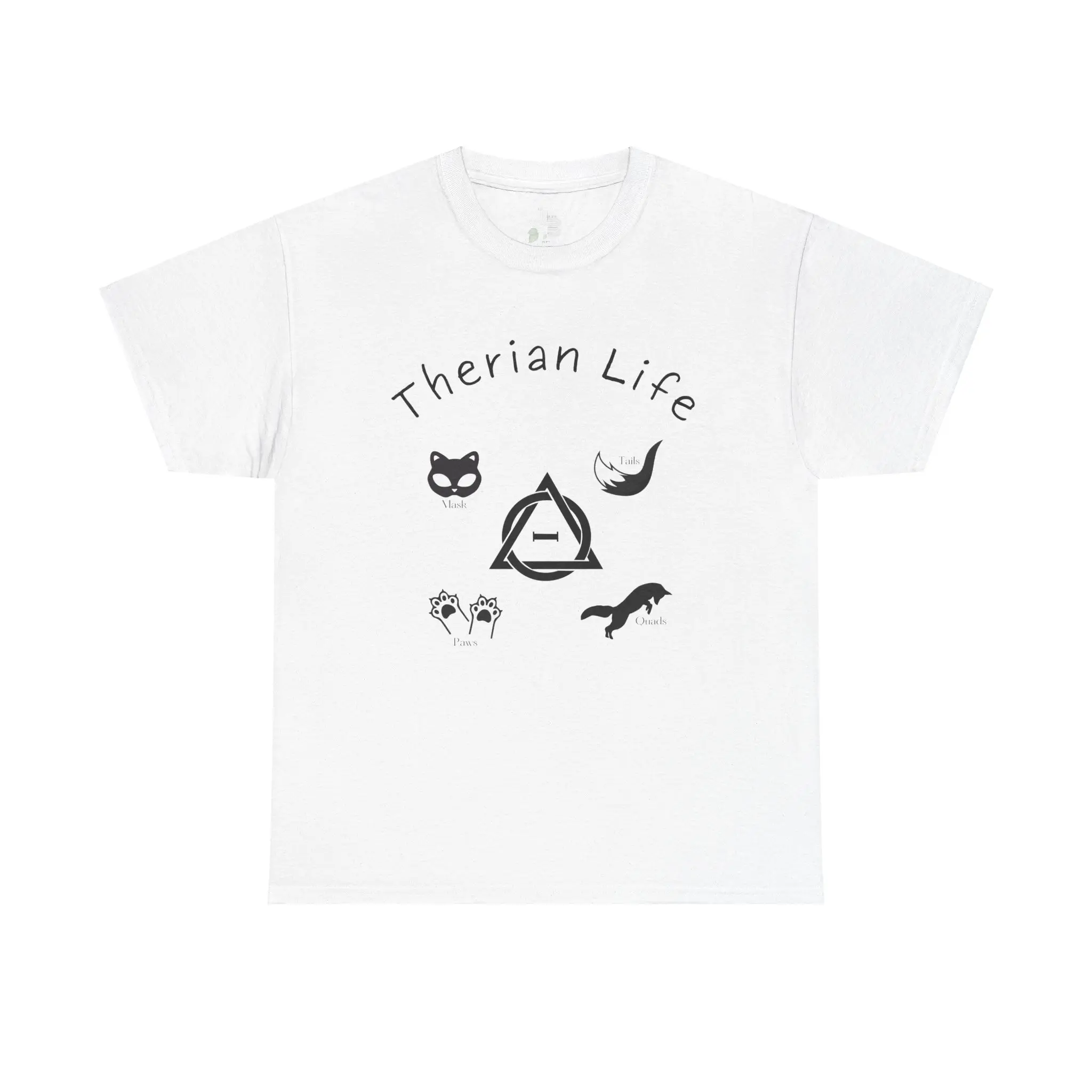 Therian Life Tee Heavy Cotton Therian Pride Symbol Shirt, Classic Fit, Unique Style for Therians, 100% Cotton