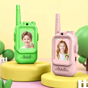 Video Walkie Talkies for Kids, 2 Pack Handheld Rechargeable Video Intercom Kids Walkies Talkies, Indoor Outdoor Toys for Family Games, Outside, Camping, Hiking for Boys Girls Ages 3-12, Christmas gift, New year gift