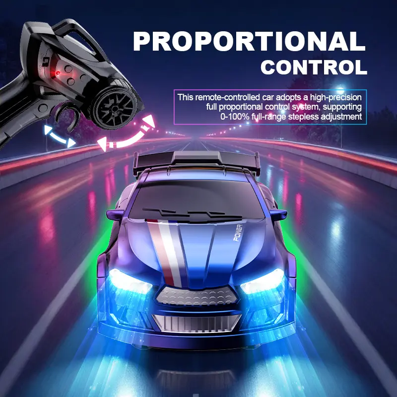 SKYQITIAN Palm-Sized 1:64 Scale Unisex Mini Wireless RC Car - Full 4WD, Fingertip Control, Full-Proportion Control, High-Speed Cornering, LED Off-Road Design, Drift Desktop Racing Toy, Collectible Gift for Kids