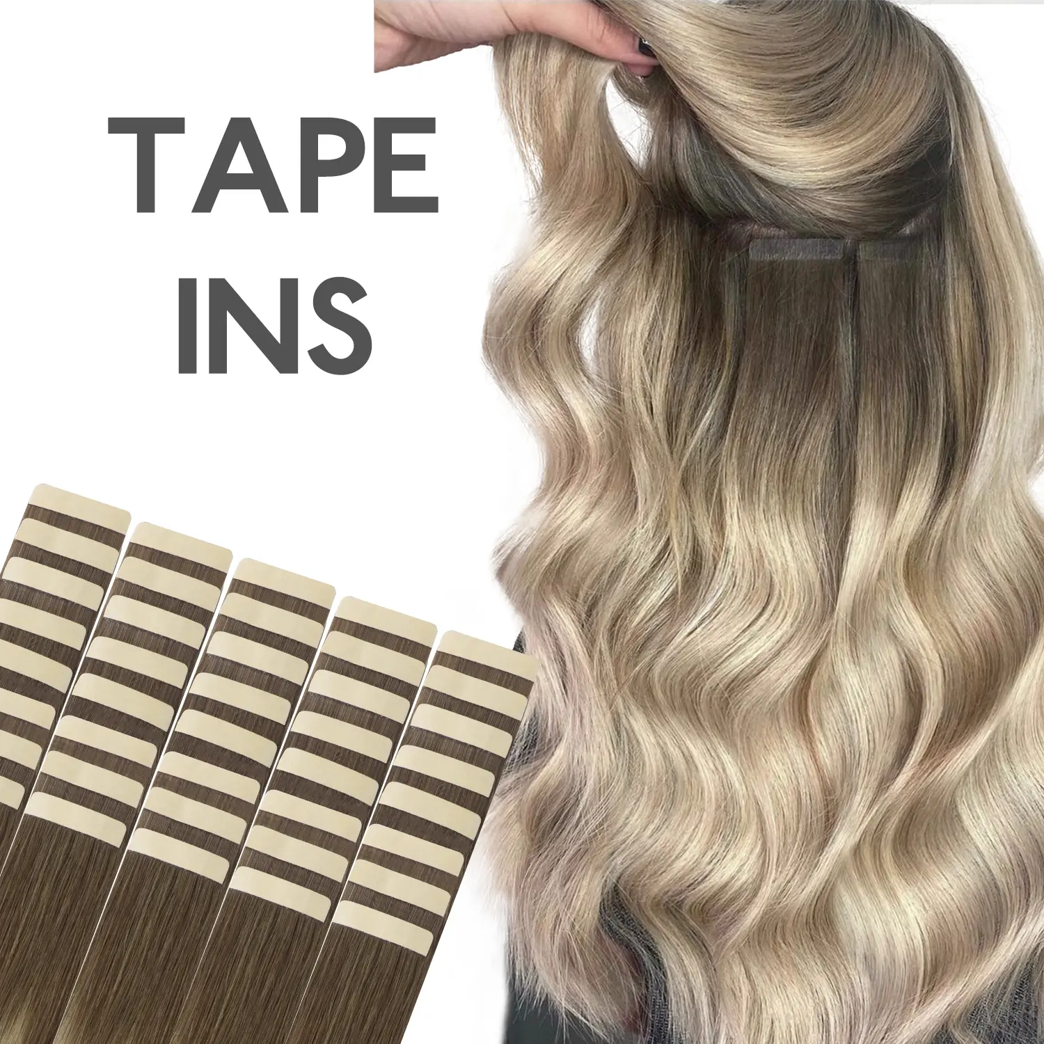 #9/60 Ombre Sandy Brown to Platinum Blonde