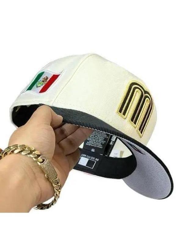 Mexico World Baseball Classic Cream White Cap Featuring Mexico Flag, Adjustable Classic Streetwear Style, 2025 All Season Trend Durable Sports Fashion Headwear for Daily Use