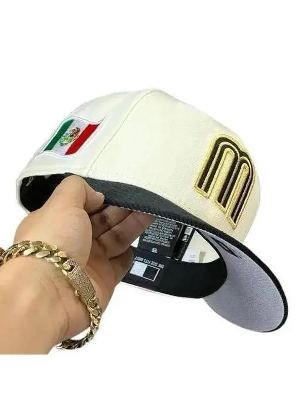 Mexico World Baseball Classic Cream White Cap Featuring Mexico Flag, Adjustable Classic Streetwear Style, 2025 All Season Trend Durable Sports Fashion Headwear for Daily Use