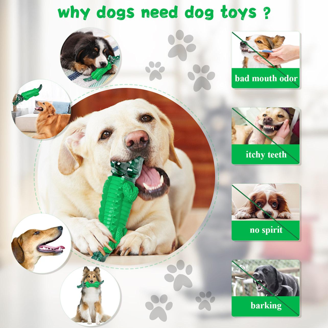 Fuufome Ultra-Rubber Hard Crocodile Chew Bone for Aggressive Chewers - Durable Dog Toy, Mouth Cleaning, Anxiety Relief for All Sizes & Breeds Fuufome Ultra-Rubber Hard Crocodile Chew Bone for Aggressive Chewers - Durable Dog Toy, Mouth Cleaning, Anxiety Relief for All Sizes & Breeds