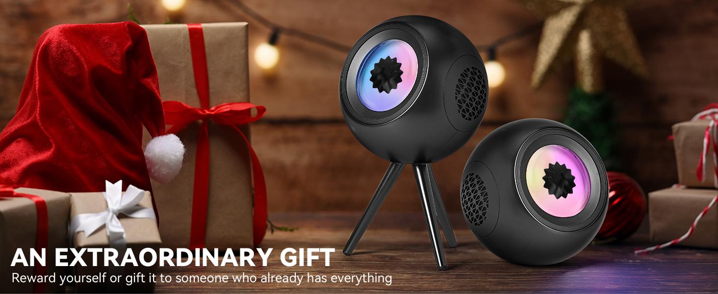 Ferrofluid Speaker - Magnetic Fluid Bluetooth Speaker with Dynamic Visual Effects and Fantastic Multi-Colored Lighting - Stereo Wireless Pairing, Unique Desktop Decoration