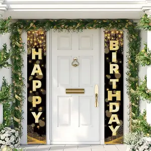 Birthday Decor Banners, “Happy Birthday” Door Signs, for Boys and Girls, Perfect Birthday Party Supplies, for Indoor and Outdoor Use