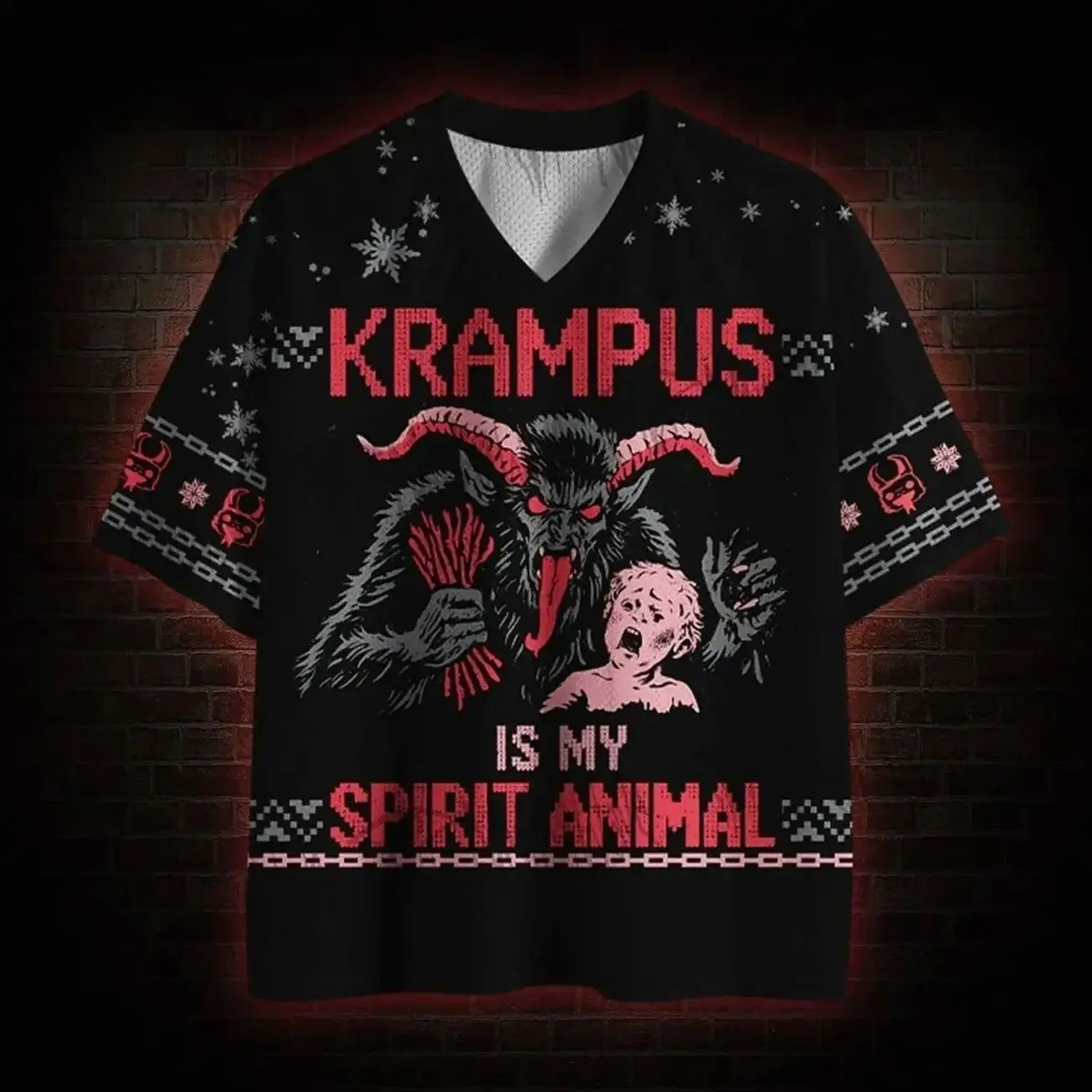 Krampus is My Spirit Animal Mesh Jersey X37