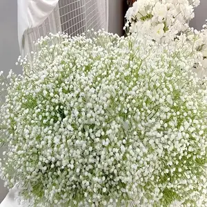 12pcs Realistic Touch Artificial Baby's Breaths Flowers, Perfect for Weddings, Engagements, Christmas, and Valentine's Day, Home Decoration Bouquet