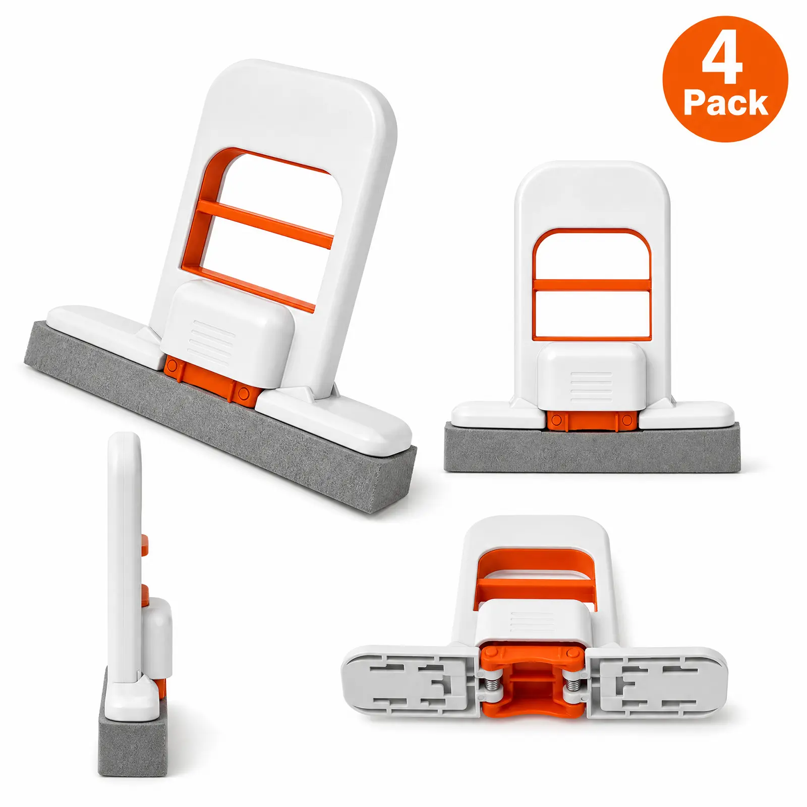 4/8/12/16‑Pack Handheld Mini Sponge Mop , Self‑Squeezing No‑Hand‑Wash Small Cleaning Mop, Absorbent PVA Sponge Mop for Countertop Sink Bathroom Household Cleaning