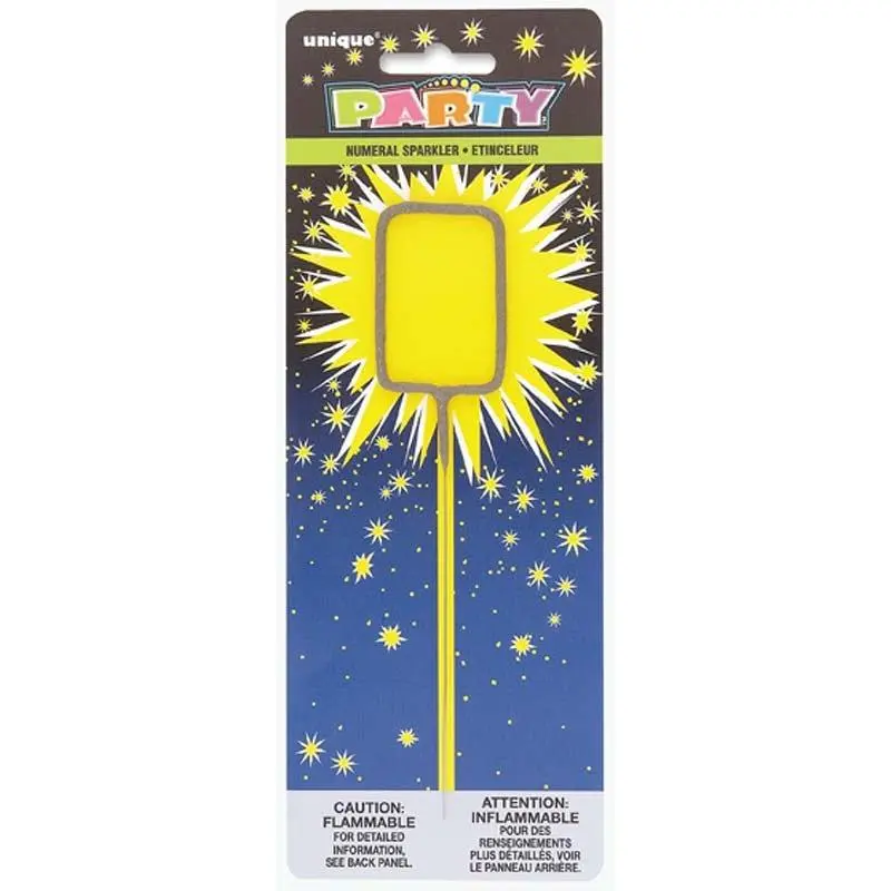 Numeral 0 Sparkler