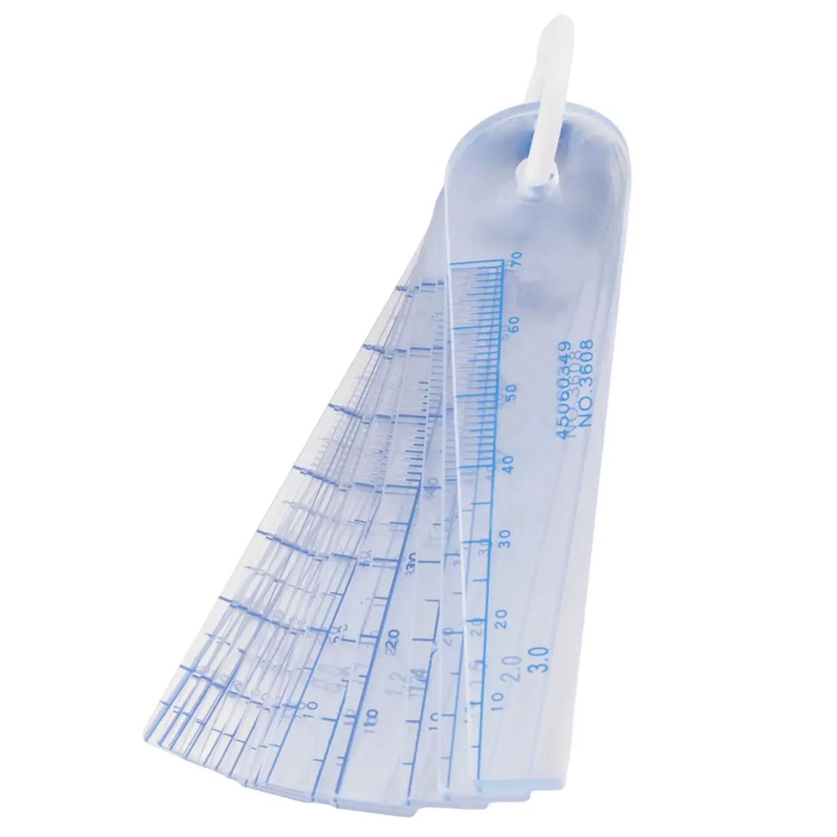1 x Plastic Feeler Gauge Set (21 Leaves, 0.05mm-3mm Metric Gap-Measuring Tool with 95mm Slots/Holes), Durable, Portable, Easy Storage & Accessibility for Engineering Precision Jobs