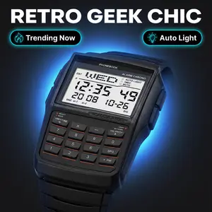 Digital Calculator Watch Waterproof Multifunction Sports Wrist Watch for Men Women with Alarm Chronograph LED Backlight 3Bar,summervibes