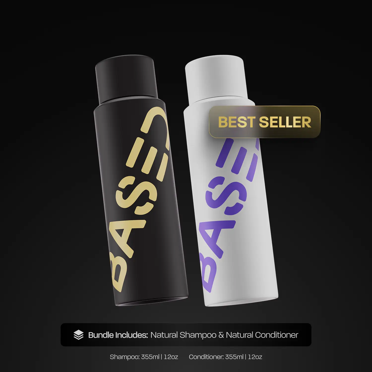 BASED Shower Duo | Shampoo + Conditioner | Deep Clean, Hydrates, Soothes Scalp,...