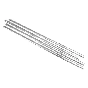 304 Polished Stainless Steel Tape-On Window Molding Sill Overlay Deco Compatible With 2011-2017 Durango