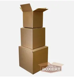 The Boxery 8x8x4 100/pk Shipping Packing Mailing Moving Boxes Corrugated Carton for Secure Packaging