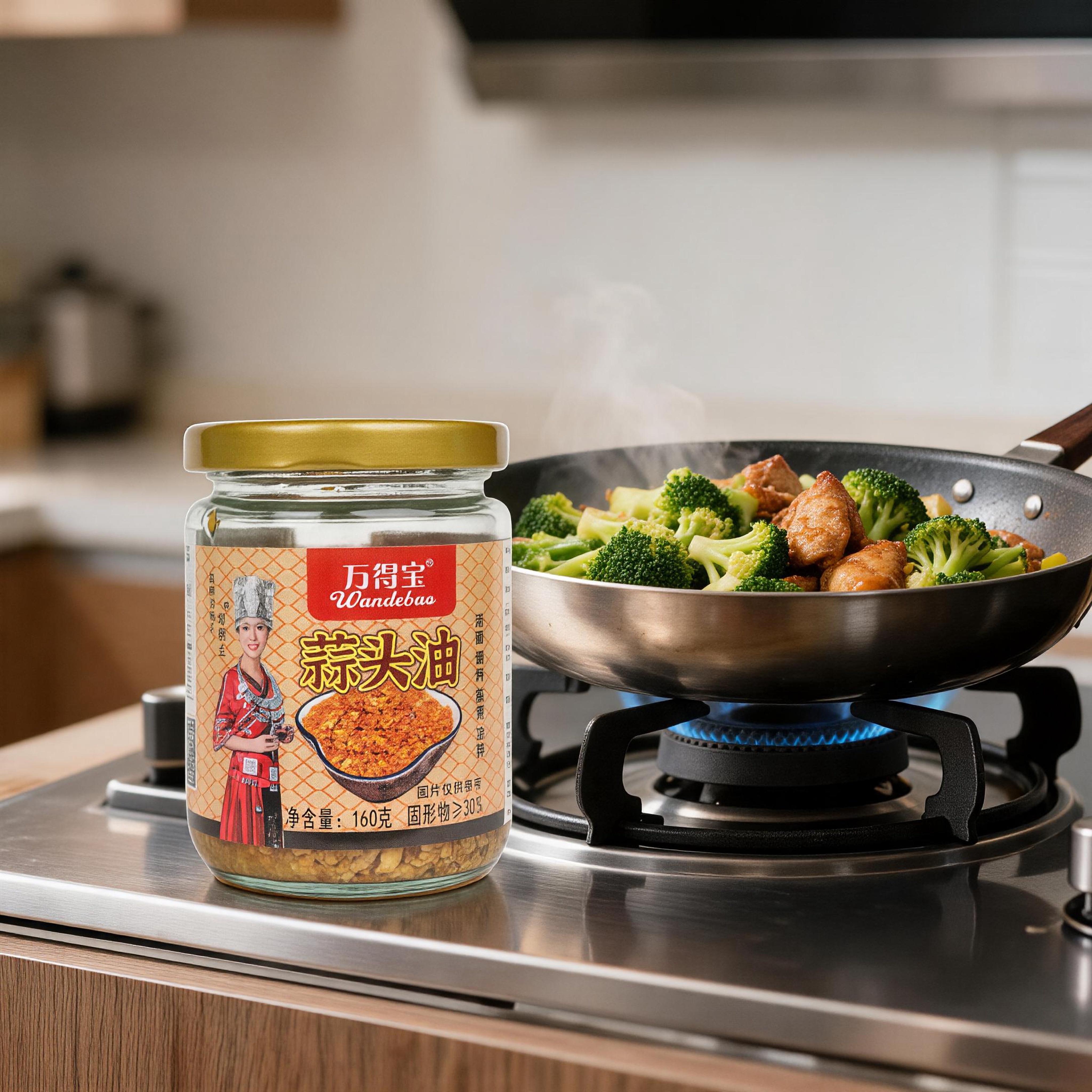 Pure Garlic Infusion Oil 160g - Vegan Safe Plant-Based Savory Seasoning, Chinese-Style Topping for Ramen, Roasted Veggies, Dairy-Free Rich Allium Flavor for Home Chefs#backtoschool
