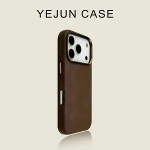 Compatible with Apple 17 Pro Max Phone Case New Anti-drop Leather Flannel iPhone 17 Pro Ultra-thin Magnetic
