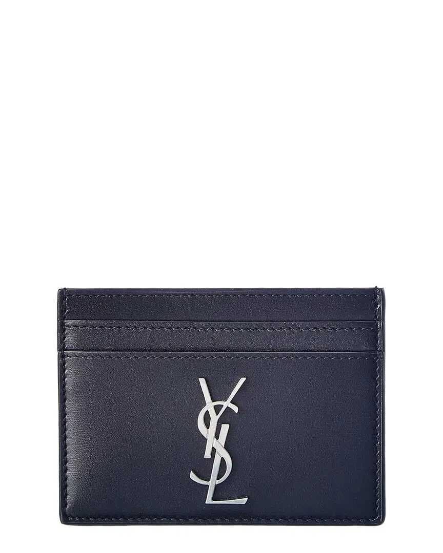 Saint Laurent Monogram Leather Card Case