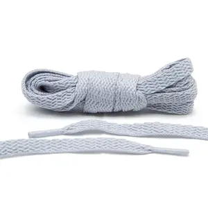 Silver Flat Shoe Laces