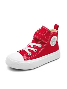Opoee Canvas Shoes Mid-Calf Kids Sports Shoes, Spring Fall Korean Style, Unisex Fashion Low Top Lace-Up, Classic High Top Skateboard Shoes