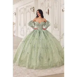 Cinderella Divine -15722 Strapless Lace Quinceanera Ball Gown