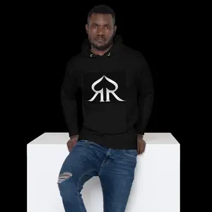 ROCKREALITYINC LOGO HOODIE WITH SCANABLE QR Sweatshirts Tops Pullover Long Sleeve Menswear Soft Stylish Fitted