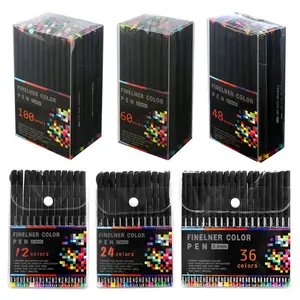 Colored Pencil, 12/24/36/48/60/100pcs Colorful Art Marker Pen, Fine Point Colored Graffiti Doodle Drawing Pen, Office Stationery & Supplies