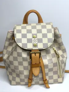 Pre-owned Louis Vuitton CANVAS Backpacks Damier Azur SPERONE BB BACKPACK