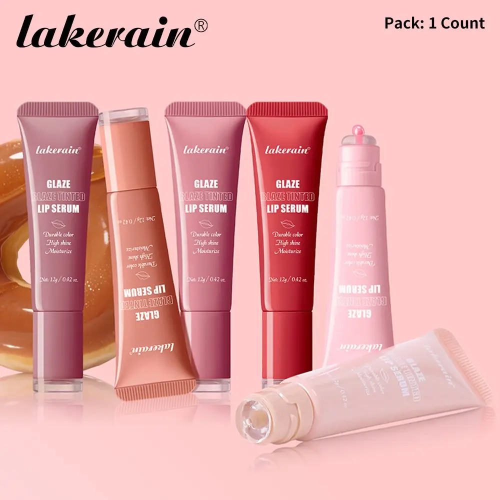 Nourishing Tinted Pomegranate Oil Lip Gloss, Moisturizing Lipgloss, Hydrating Peptide-Infused Plumping Lip Balm, Lip Care, High-Gloss Moisturizing Finish, Long-Lasting Hydration, for Dry Cracked Lips & Fine Lines, 6 Vibrant Shades, All Skin Tones