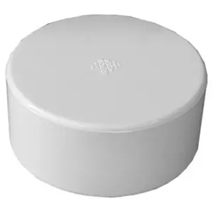 212 MAIN 3 in. Plastic Hub Cap - Sailing Water Sports Drain Cap Pipe Fitting with Specified Dimensions for Drain, Sewer, Pipe Capping Needs