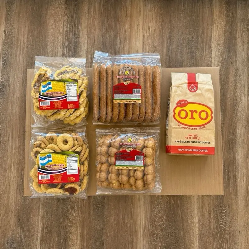 Fresh Mixed Dessert Snack Assortment Box - Food Variety Pack with Margarita Bread, Lenguita Cake, Tustaca, Mixed Rosquillas