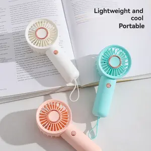 Portable Handheld Fan, USB Rechargeable 3-Speed Mini Fan, Small Personal Fan for Women, Students, Outdoor, Travel, Office, Bedroom, Handheld Cooling Fan