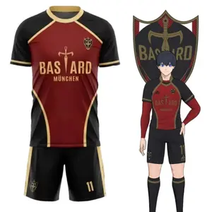 Anime Isagi Shirt Cosplay Costumes Bastard Munchen #11 Isagi Yoichi Football Shirts Shorts Set 3D Printing