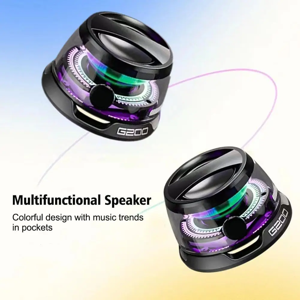 Magnetic Bluetooth Audio Speaker, Portable & Compact, Hi-Res Stereo Sound, TWS Pairing, 7H Playtime, Great for Outdoor Camping & Travel