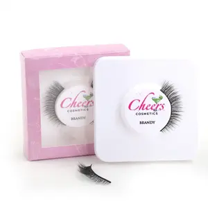 Brandy Eyelashes - Black Cotton Eyeliner Effect Band for Realistic and Long-Lasting Eyelash Extensions Makeup Cosmetic Eyelashes Extensions