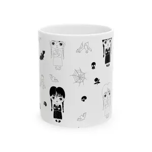 Wednesday Ceramic Mug, (11oz, 15oz)