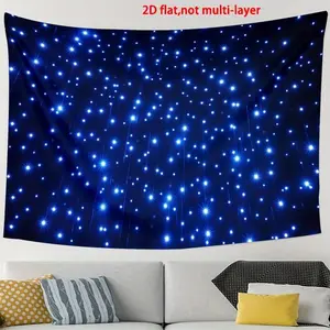 1pc LED Starry Sky Backdrop DMX512 Star Curtain with Lighting Controller - No Electricity Needed, Durable Polyester Fabric for Weddings, Birthdays, Graduations, Tailgate Parties & Stage Events