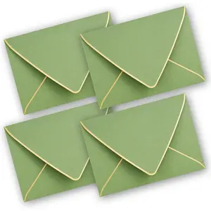 4x6 Envelopes for Invitations with  Border,V-Flap Envelopes 50 Pack,A4 Envelopes for Cards,Wedding,Invitations, Shower,All Occasions(Sage Green)
