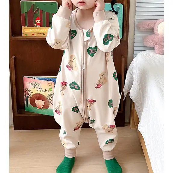 Green Big Heart--Flannel Sleeping Bag