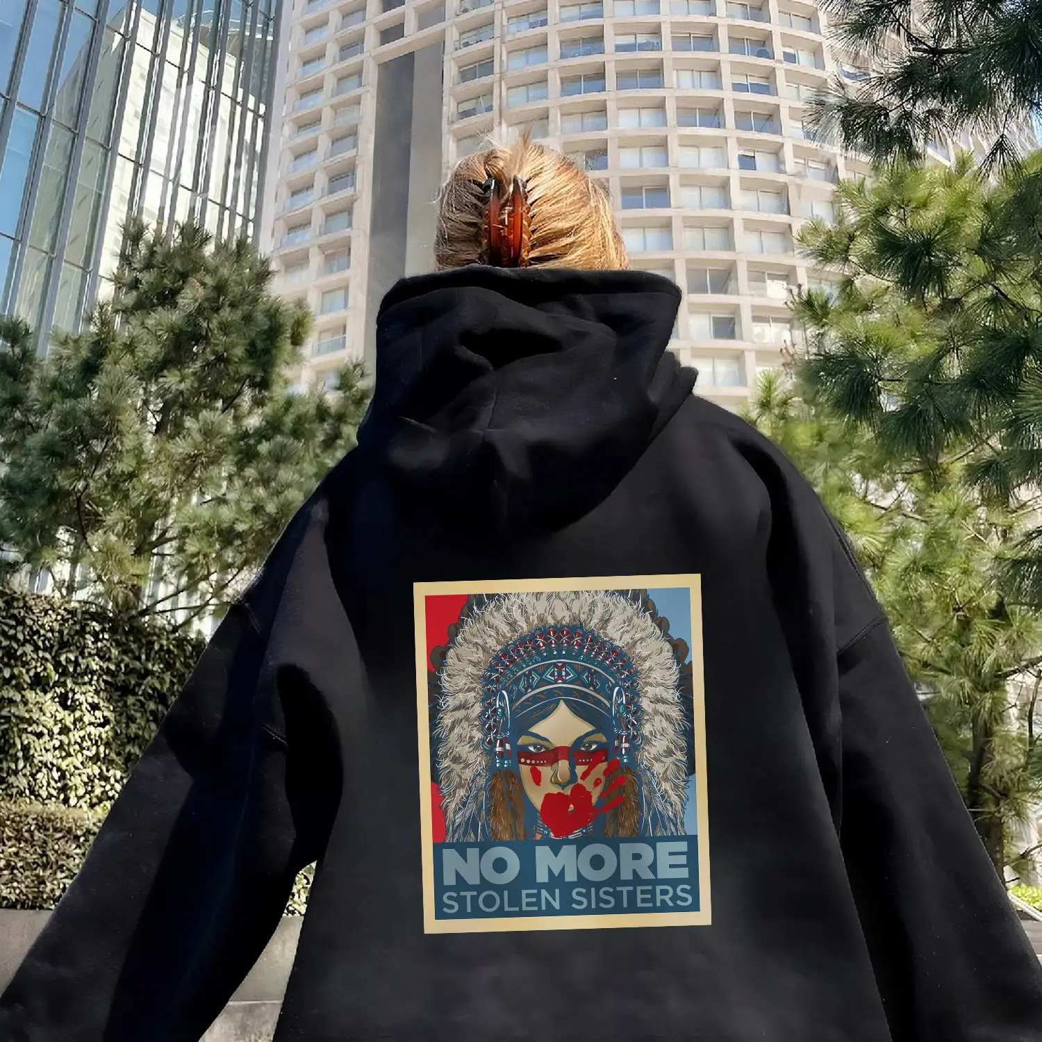MMIW & Indigenous Pride Apparel - Unisex Hoodies | Soft Cotton Knit Pullover Sweatshirts, Long Sleeve Graphic Design top Casual Classic