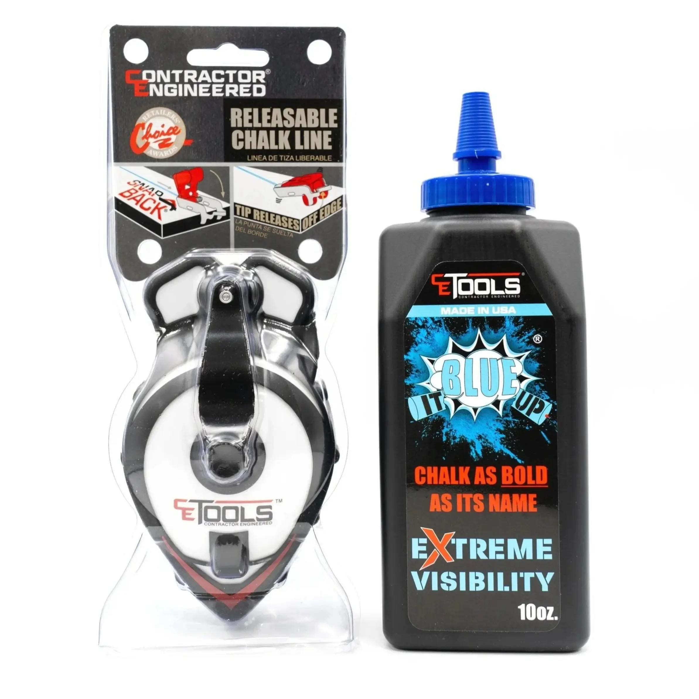 SnapBack Chalk Line + Blue It Up Chalk – Bundle