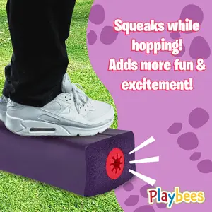 Triceratops Foam Pogo Stick - Jumper for Kids 3-7 Years, Dinosaur Themed Bungee Pogo Stick